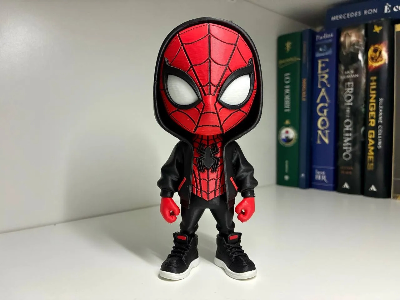 Urban Miles: Chibi Streetwear Spider Figurine 3D printed character figurine by Alycia's Studio